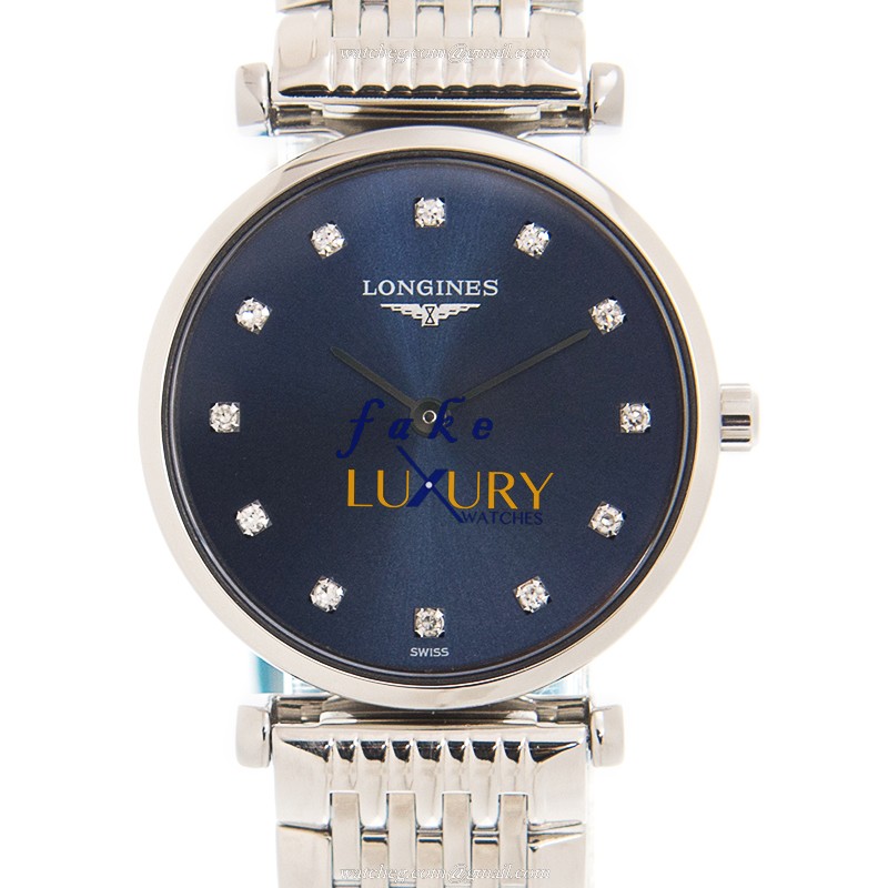 Longines L4.209.4.97.6 Replica Watch - Automatic - Stainless Steel Case - Blue Dial