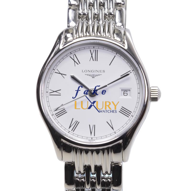 Longines L4.259.4.11.6 Lyre Replica Watch Quartz Movement White Dial Silver Steel Bracelet - Luxury Replica Watch