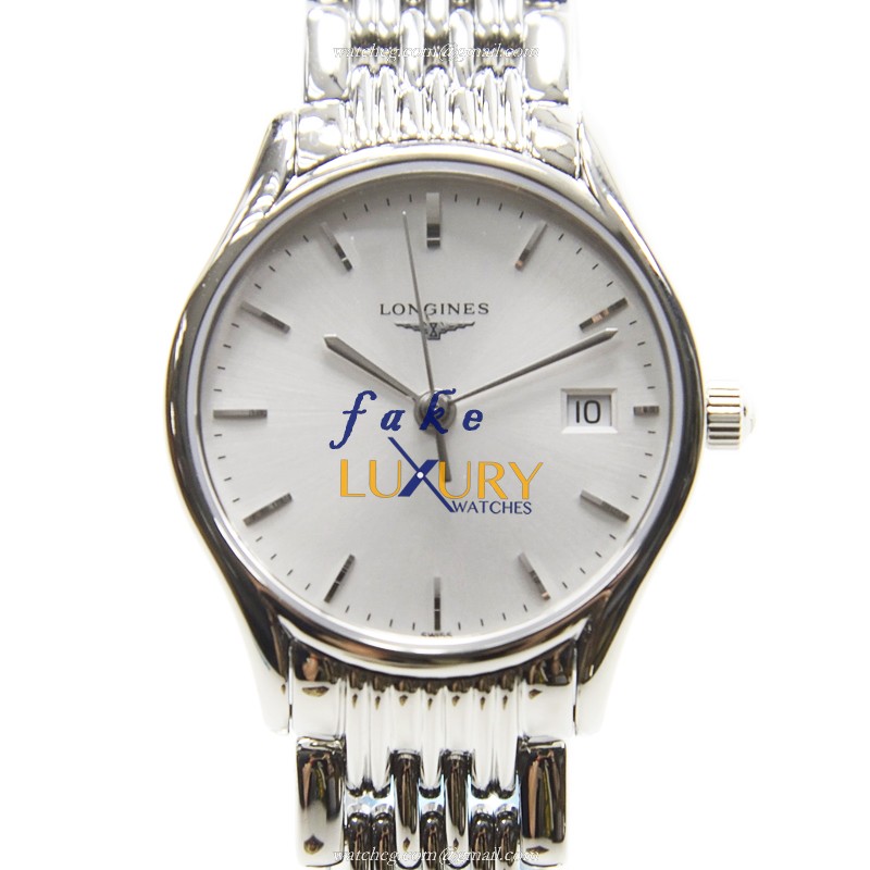 Longines L4.259.4.72.6 Lyre Quartz Replica Watch Silver Dial Stainless Steel 25mm - Luxury Replica Watch