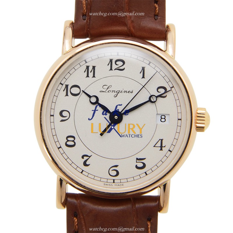 Longines L4.267.8.73.2 Heritage Classic Replica Watch, Automatic, White Dial, 18kt Rose Gold Case