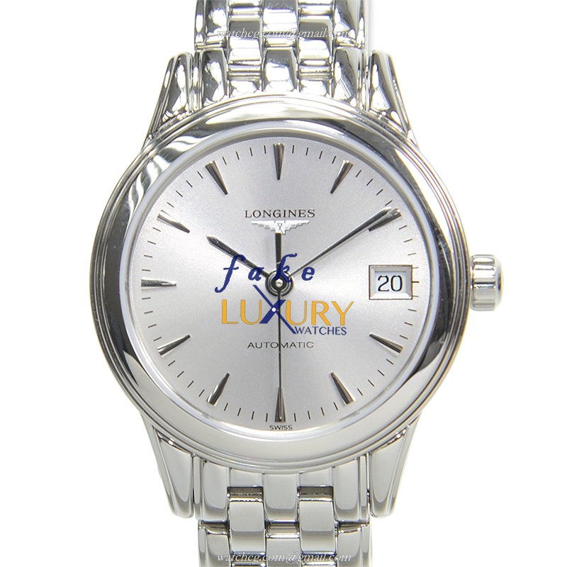 Longines FLAGSHIP L4.274.4.72.6 Silver Dial | Automatic | Stainless Steel | Replica Watch - Luxury Replica Watch