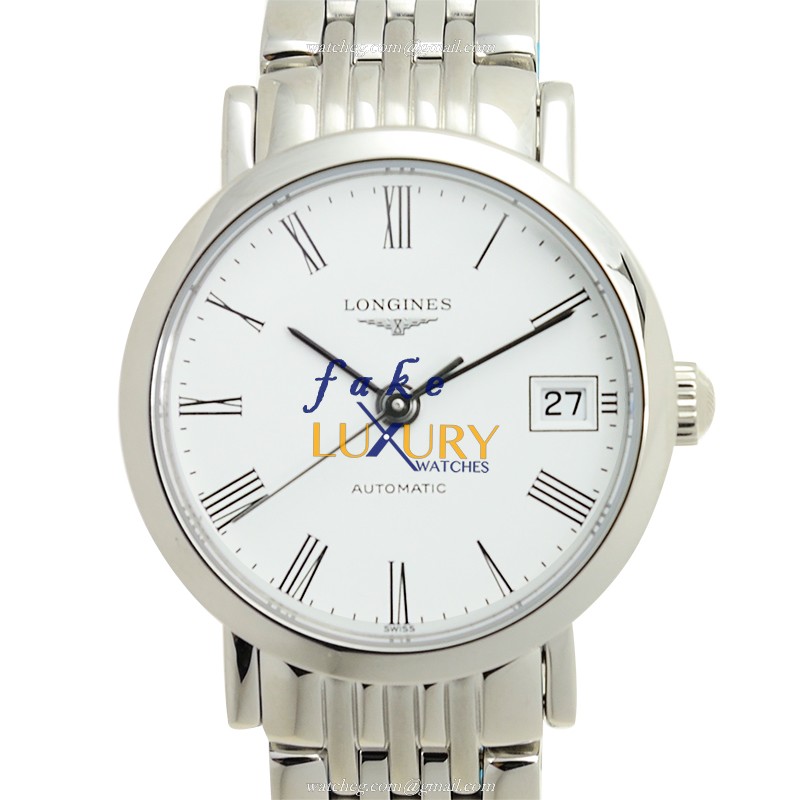- LONGINES L4.309.4.11.6 ELEGANT AUTOMATIC Replica Watch - Stainless Steel - White Dial - Luxury Replica Watch