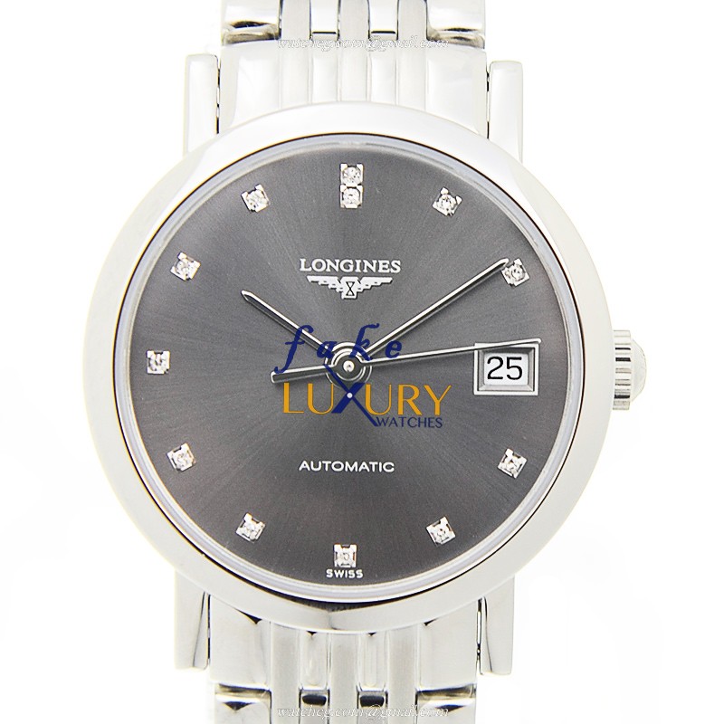 Longines L4.309.4.78.6 Elegant Automatic Stainless Steel Black Dial 26mm Replica Watch