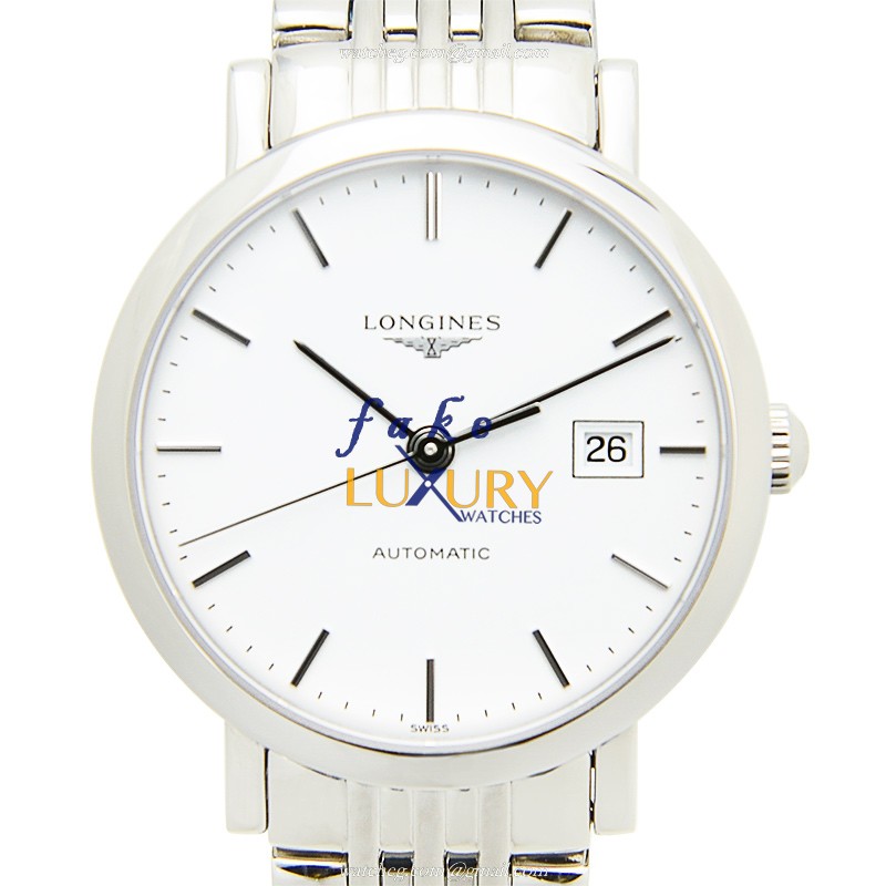 Longines L4.310.4.12.6 Elegant Replica Watch - Automatic - White Dial - Steel Case