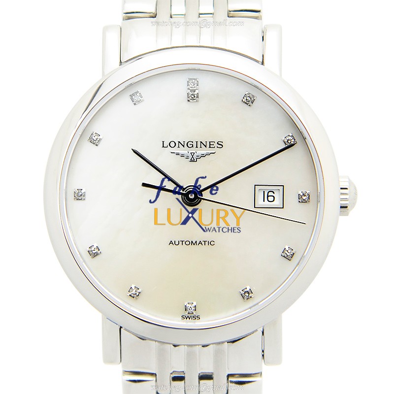Longines L4.310.4.87.6 Replica Watch, Silver Mother of Pearl Dial, 29mm Steel Case, Automatic