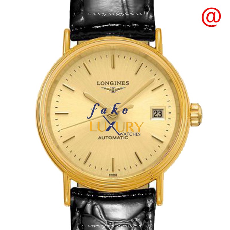 Longines L4.321.2.32.2 PRESENCE - Automatic PVD Gold - Replica Watch - L4.321.2.32.2