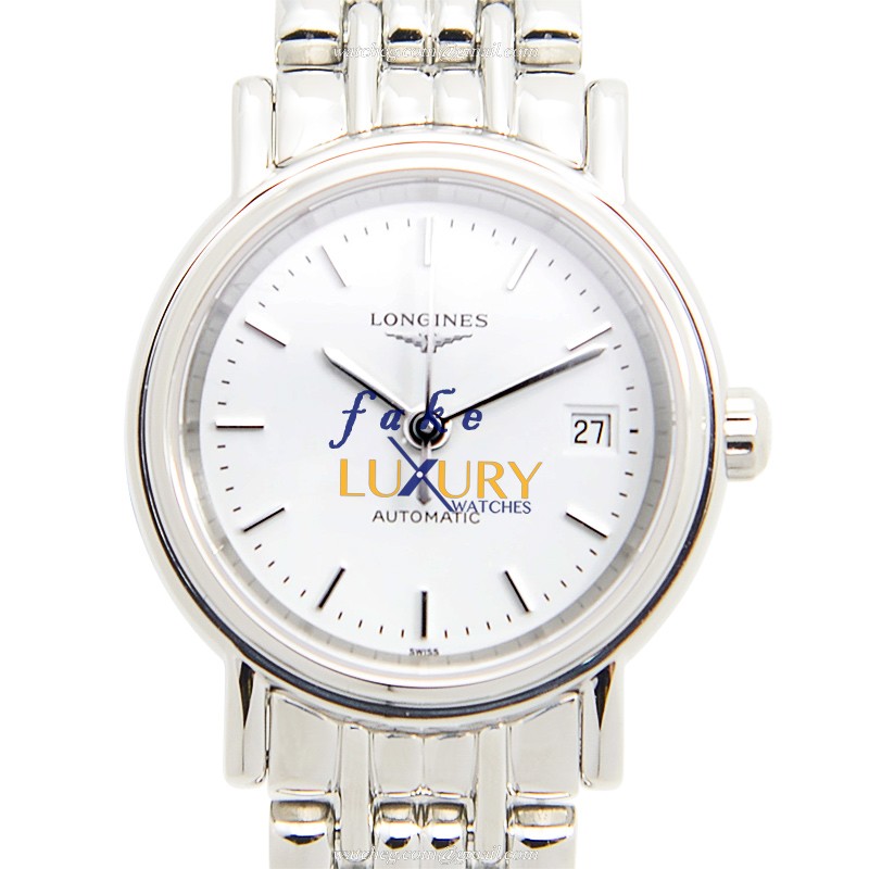 Longines L4.321.4.12.6 Replica Watch Automatic White Dial Steel Bracelet 25.5mm