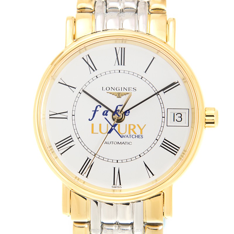 Longines L4.322.2.11.7 Replica Watch Automatic White Dial Gold Stainless Steel