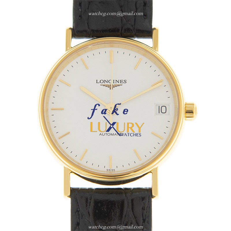 Longines L4.322.2.12.2 PRESENCE Automatic Gold-Plated & Stainless Steel Replica Watch, Automatic - Luxury Replica Watch