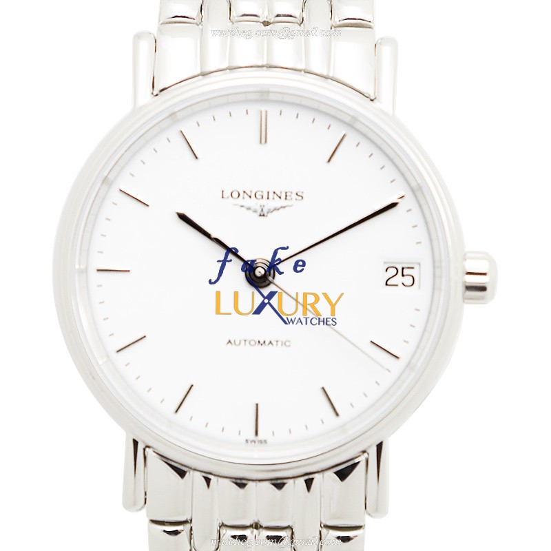 Longines L4.322.4.12.6 Replica Watch Automatic White Dial Steel Case 30mm
