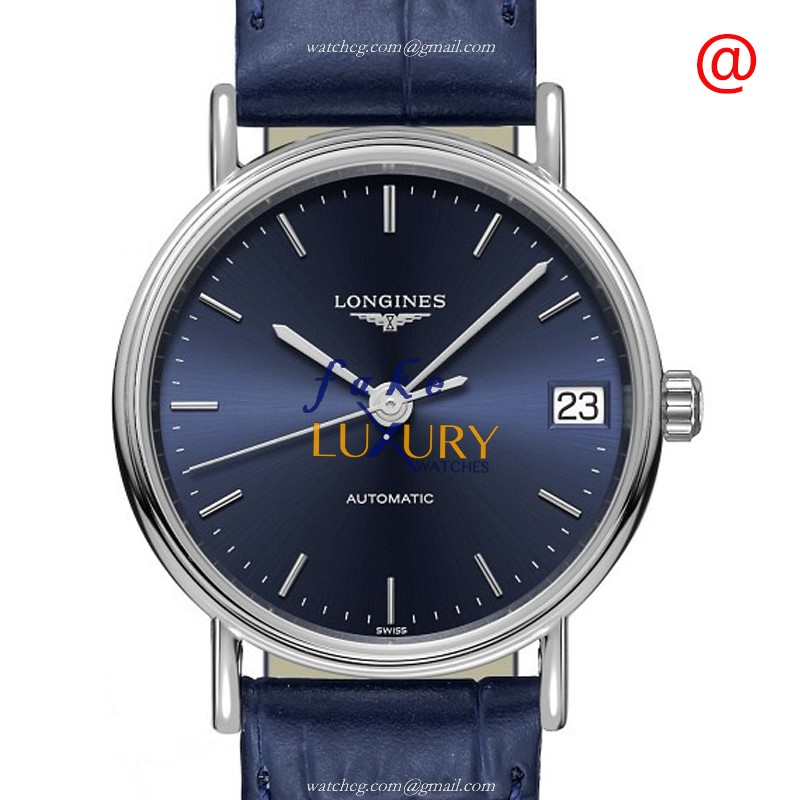 Longines L4.322.4.92.2 PRESENCE Automatic Steel Dial Replica Watch - Luxury Replica Watch