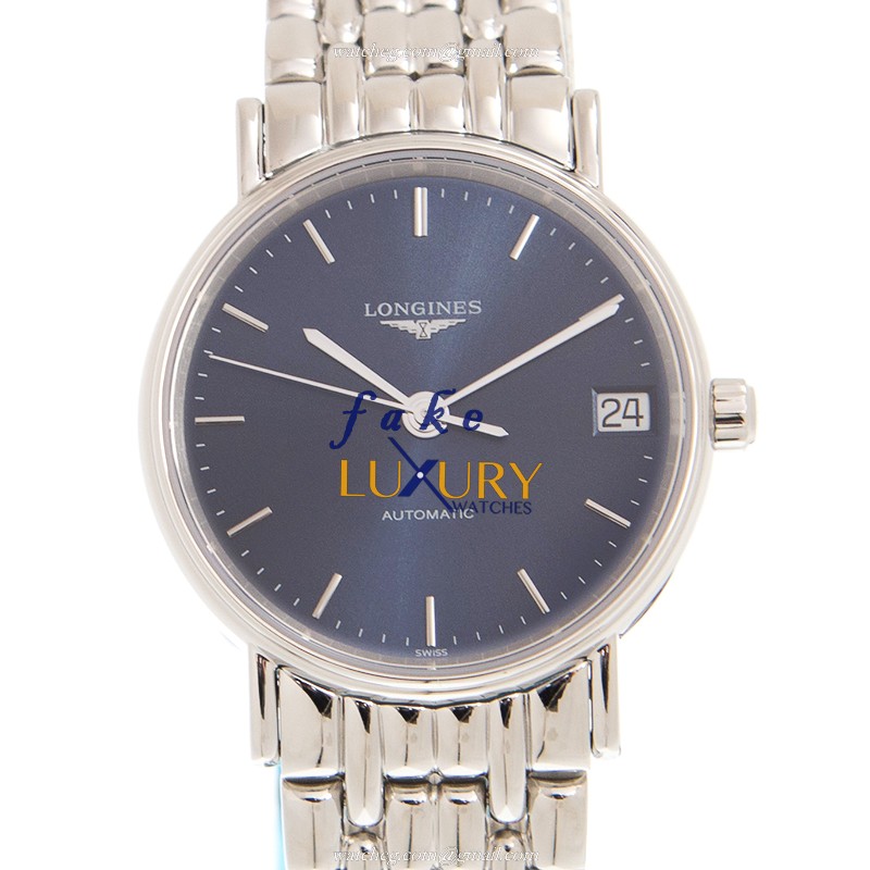 Longines L4.322.4.92.6 PRESENCE Automatic Replica Watch Blue Dial Steel Bracelet