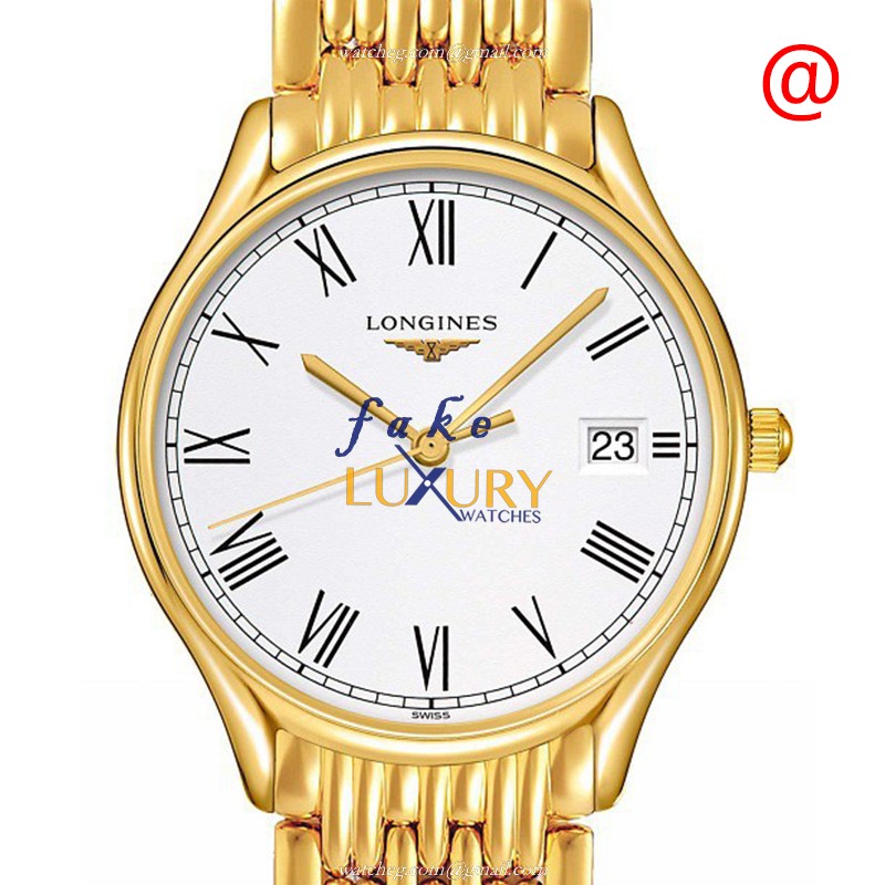 Longines L4.359.2.11.8 Quartz PVD Gold Replica Watch - L4.359.2.11.8 - Automatic - White Dial - Luxury Replica Watch