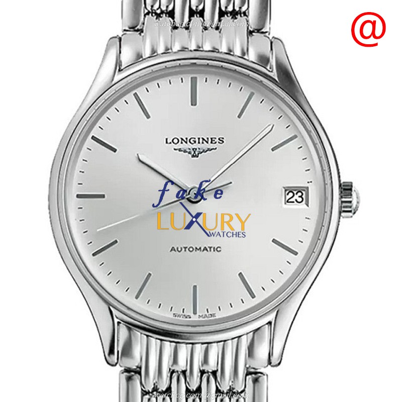 Longines L4.361.4.72.6 Replica Watch, Silver Dial, Steel Case, Automatic Movement, Sapphire Crystal