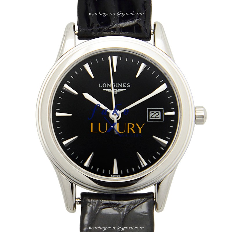- L4.507.4.52.2 - Longines FLAGSHIP Quartz Replica Watch - Stainless Steel Case - Luxury Replica Watch