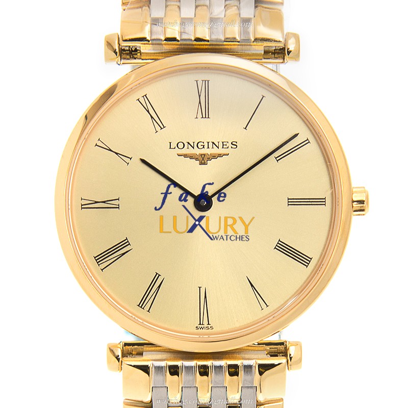 Longines L4.512.2.31.7 La Grande Quartz - Replica Watch - Beige Dial - 18kt Gold & Steel Case - Luxury Replica Watch