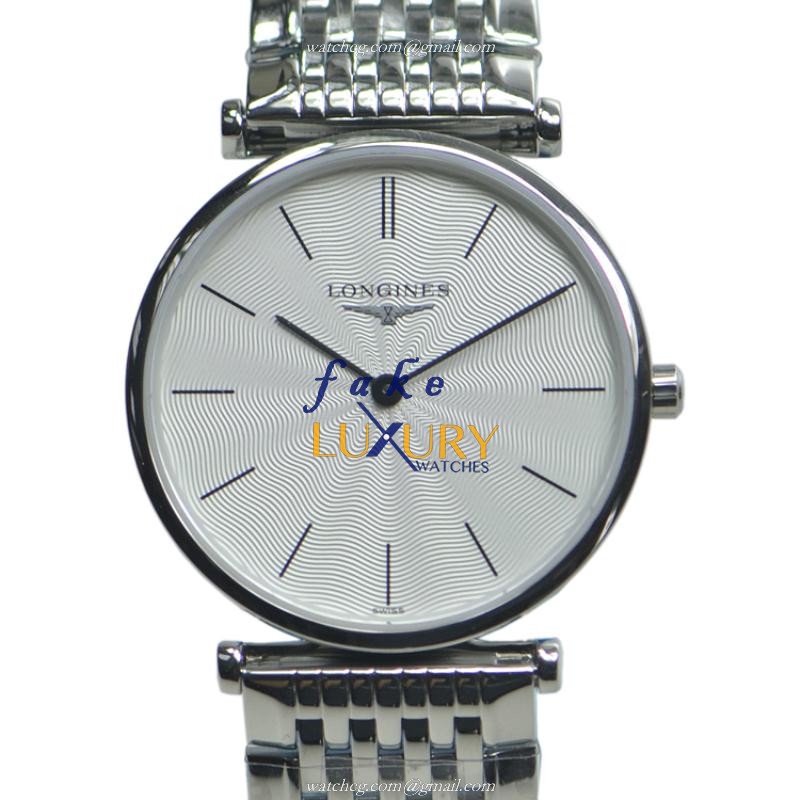 Longines L4.512.4.73.6 La Grande Quartz Stainless Steel Silver Dial Replica Watch