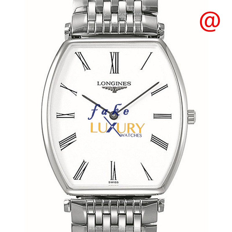 Longines L4.705.4.11.6 Replica Watch, Swiss Quartz, White Dial, Stainless Steel Case