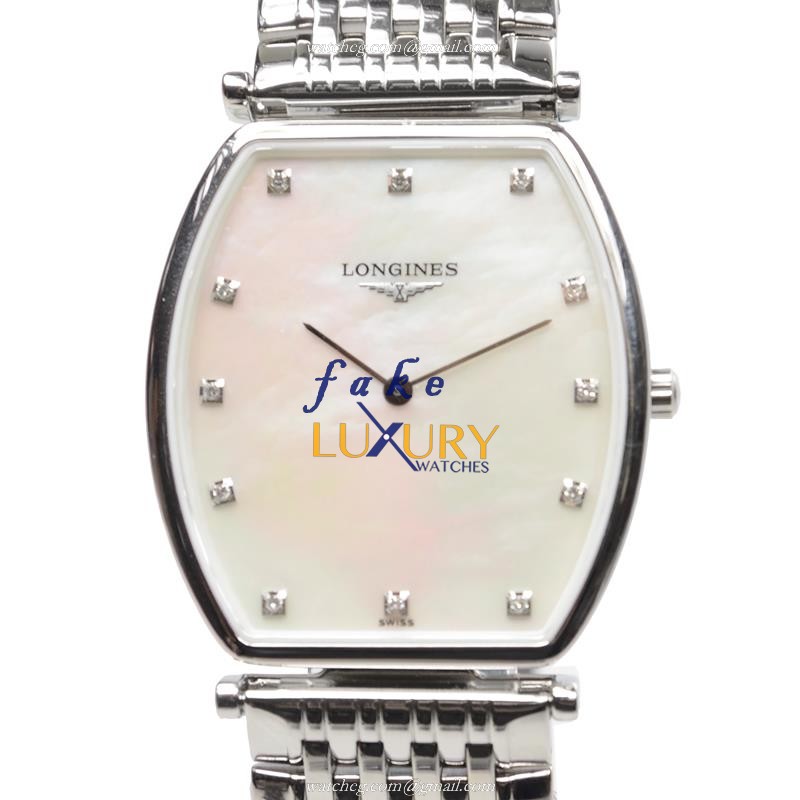 Longines L4.705.4.87.6 Quartz Steel Replica Watch | Automatic | White Dial | Silver Strap | 29.7mm - Luxury Replica Watch