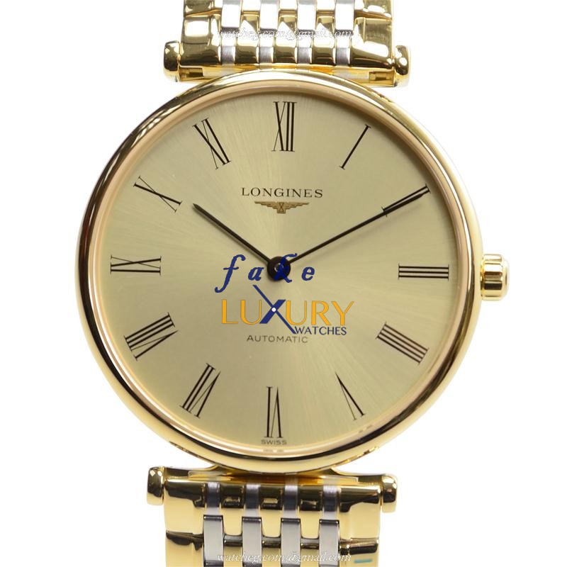 Longines L4.708.2.31.7 La Grande Replica Watch, Automatic, 33mm 18kt Yellow Gold Case