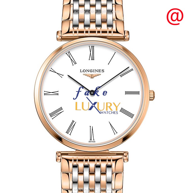 Longines La Grande L4.709.1.21.7 - Replica Watch - Quartz - 18kt Rose Gold - White Dial - Luxury Replica Watch