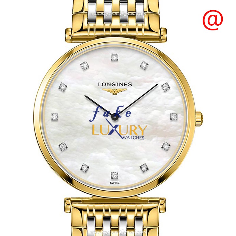 Longines L4.709.2.88.7 La Grande Automatic 18kt Gold & Steel White Dial | Replica Watch