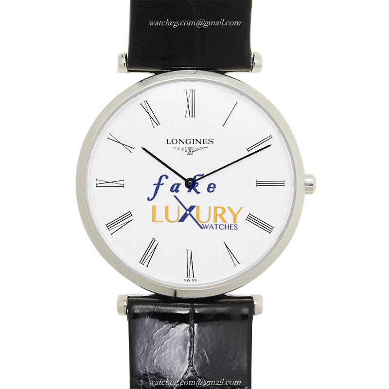 Longines L4.709.4.11.2 Replica Watch, Quartz, Stainless Steel Case, White Dial
