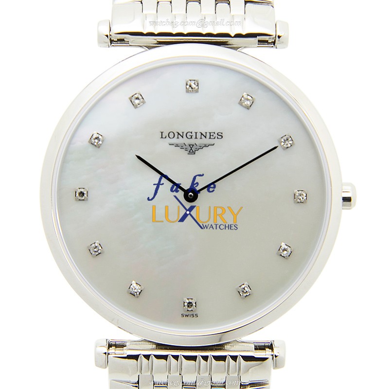 Longines L4.709.4.87.6 La Grande Replica Watch Quartz Movement Stainless Steel Silver White Dial