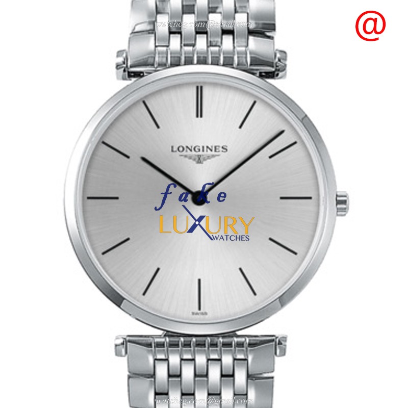 Longines L4.755.4.72.6 Replica Watch, Silver Dial, Steel Case, Quartz Movement