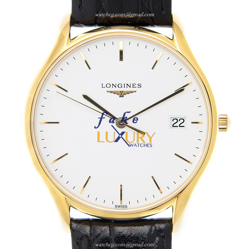 Longines L4.759.2.12.2 Quartz Gold-Plated & Stainless Steel Replica Watch, Swiss Luxury Clone