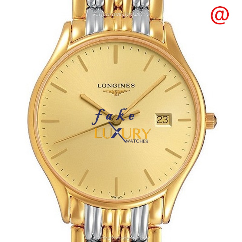 Longines L4.759.2.32.7 Lyre Replica Watch, Gold Dial, PVD Gold Case, Quartz Movement - Luxury Replica Watch