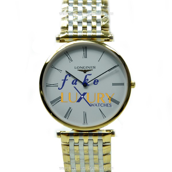 Longines L4.766.2.11.7 - Replica Watch - PVD Gold Case - Quartz Movement