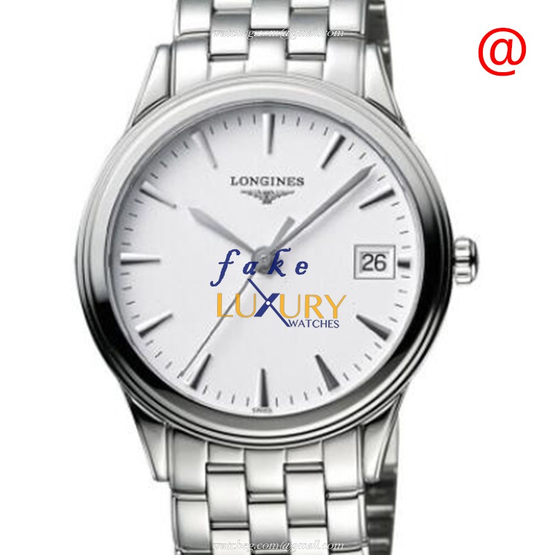 Longines L4.774.4.14.6 FLAGSHIP Automatic Stainless Steel White Dial Replica Watch