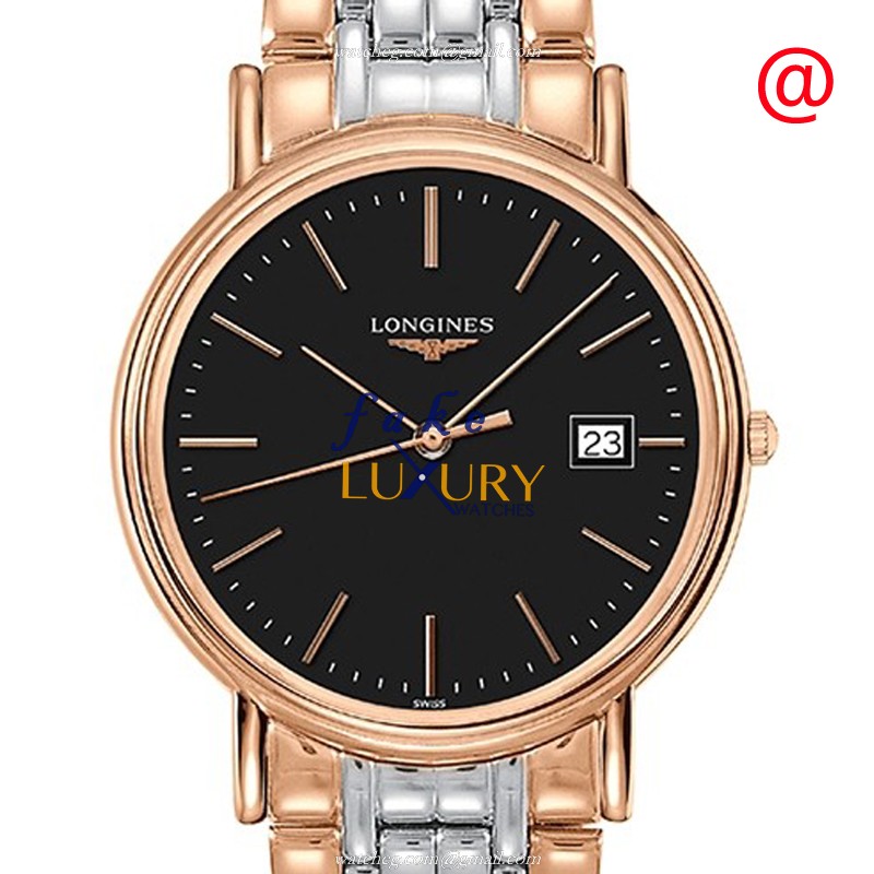 Longines L4.790.1.59.7 PRESENCE Quartz 18kt Rose Gold & Steel Replica Watch - Luxury Swiss Clone - Luxury Replica Watch