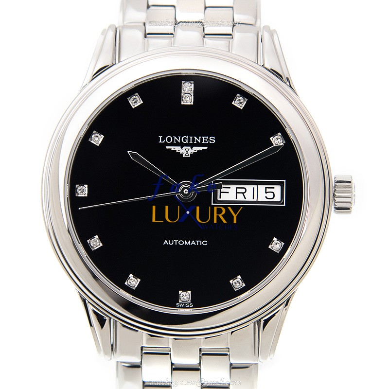 Longines L4.799.4.57.6 FLAGSHIP Automatic Stainless Steel Dial Replica Watch - Luxury Replica Watch