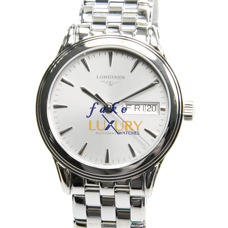 Longines L4.799.4.72.6 Flagship Replica Watch Automatic Movement Silver Dial Steel Bracelet