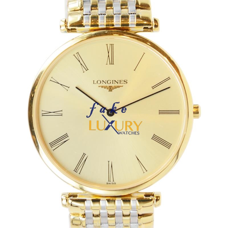 Longines L4.800.2.31.7 La Grande - Replica Watch - Quartz - PVD Gold Case - Gold Dial - 35mm
