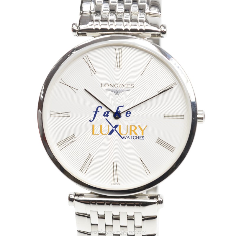 Longines L4.800.4.71.6 La Grande Replica Watch, Silver Dial, 35mm Steel Case, Quartz