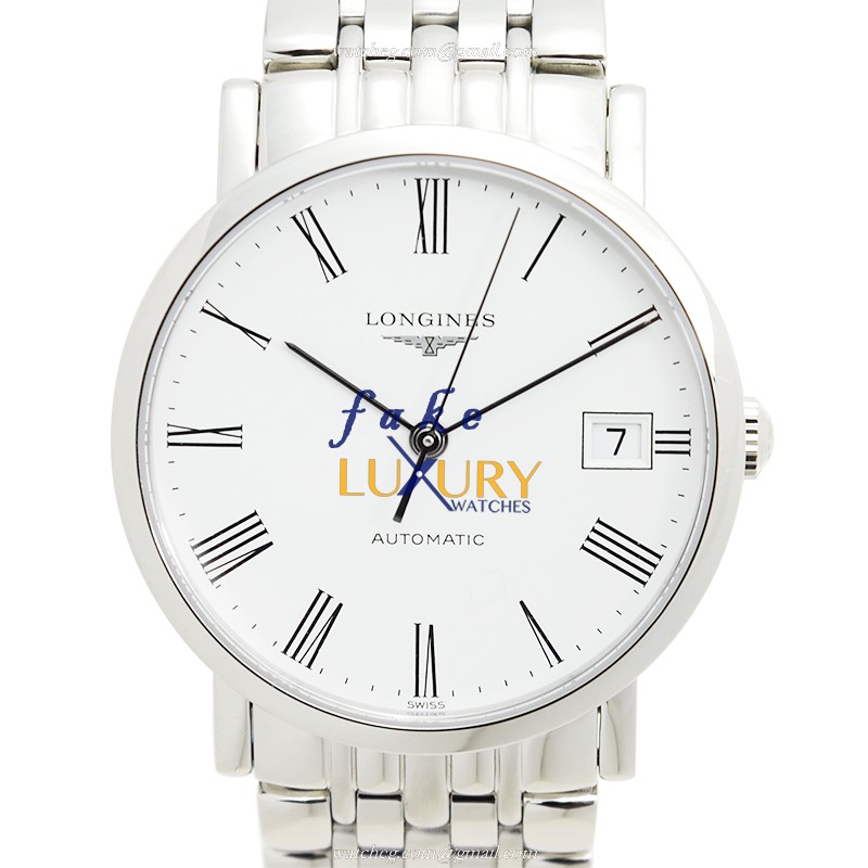 Longines L4.809.4.11.6 Elegant Replica Watch Automatic Movement White Dial Stainless Steel Case