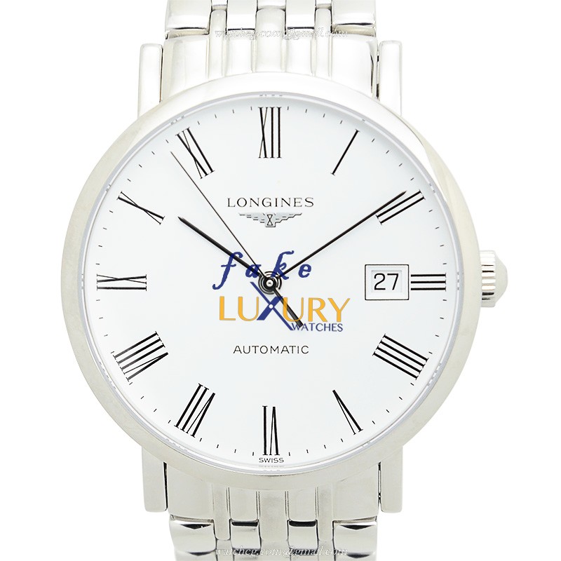 Longines L4.810.4.11.6 Elegant Automatic Stainless Steel White Dial Replica Watch