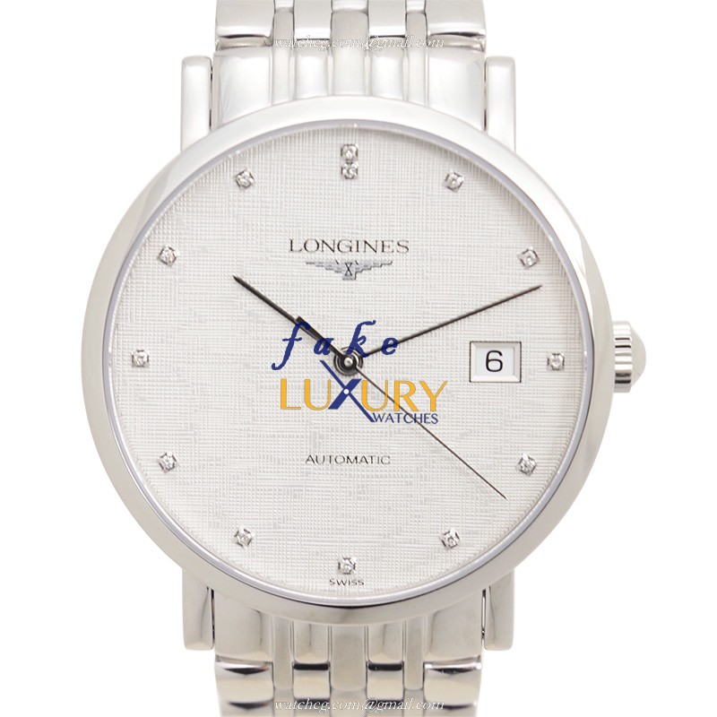 Longines L4.810.4.77.6 Replica Watch, Automatic Movement, Silver Dial, Stainless Steel Bracelet