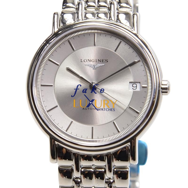 Longines L4.821.4.78.6 Replica Watch, Automatic, Stainless Steel, Silver Dial