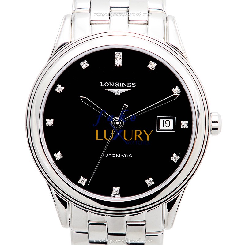 Longines L4.874.4.57.6 FLAGSHIP Automatic Silver Dial Stainless Steel Replica Watch - Luxury Replica Watch