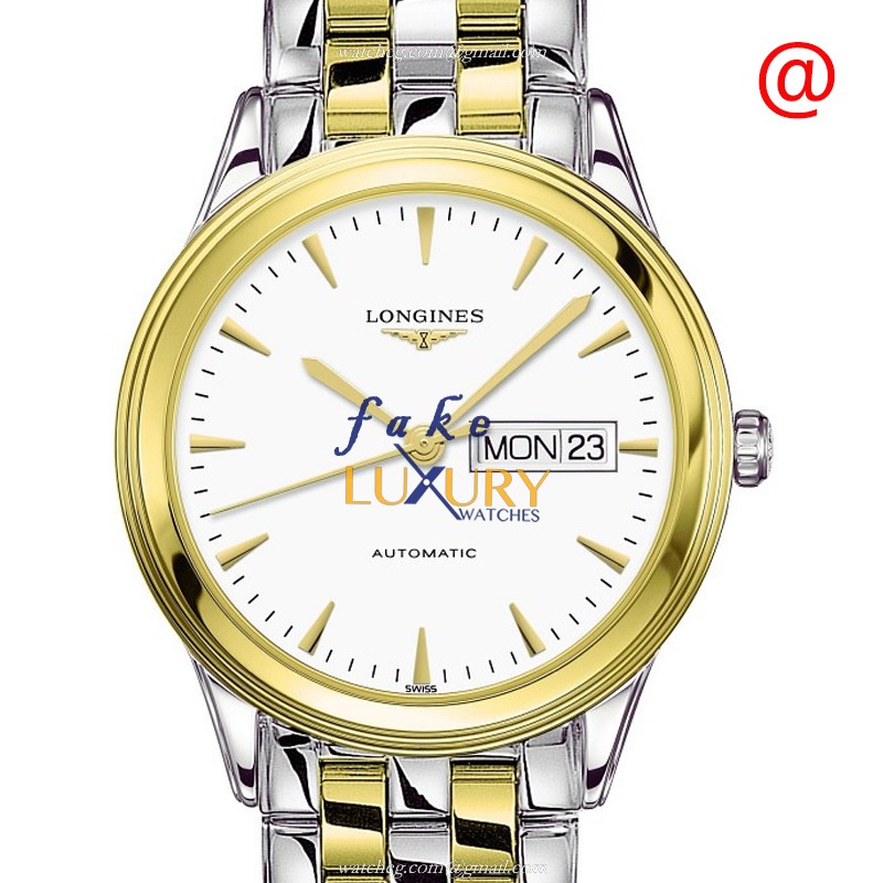 Longines FLAGSHIP L4.899.3.22.7 Automatic Gold Dial Gold-Plated Steel 38.5mm Replica Watch - Luxury Replica Watch