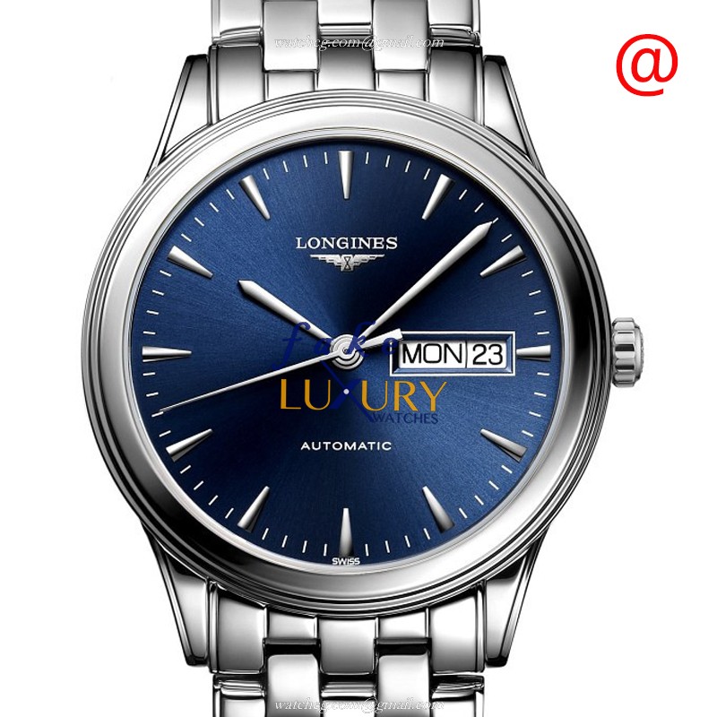 Longines L4.899.4.92.6 FLAGSHIP - Automatic Stainless Steel - Blue Dial Replica Watch