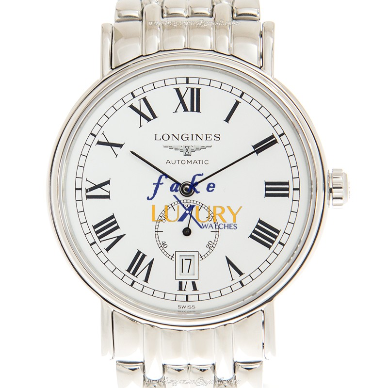 Longines L4.904.4.11.6 PRESENCE Replica Watch, Automatic Movement, White Dial, Steel Bracelet