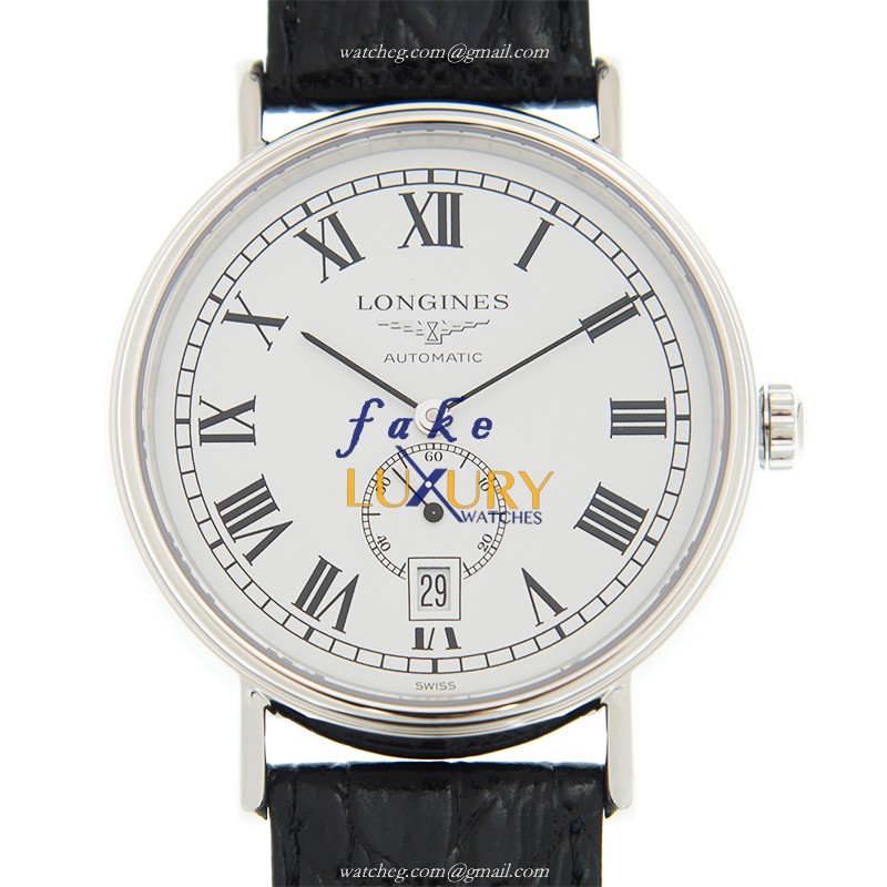 Longines L4.905.4.11.2 PRESENCE Auto Swiss Movement Stainless Steel Replica Watch, White Dial