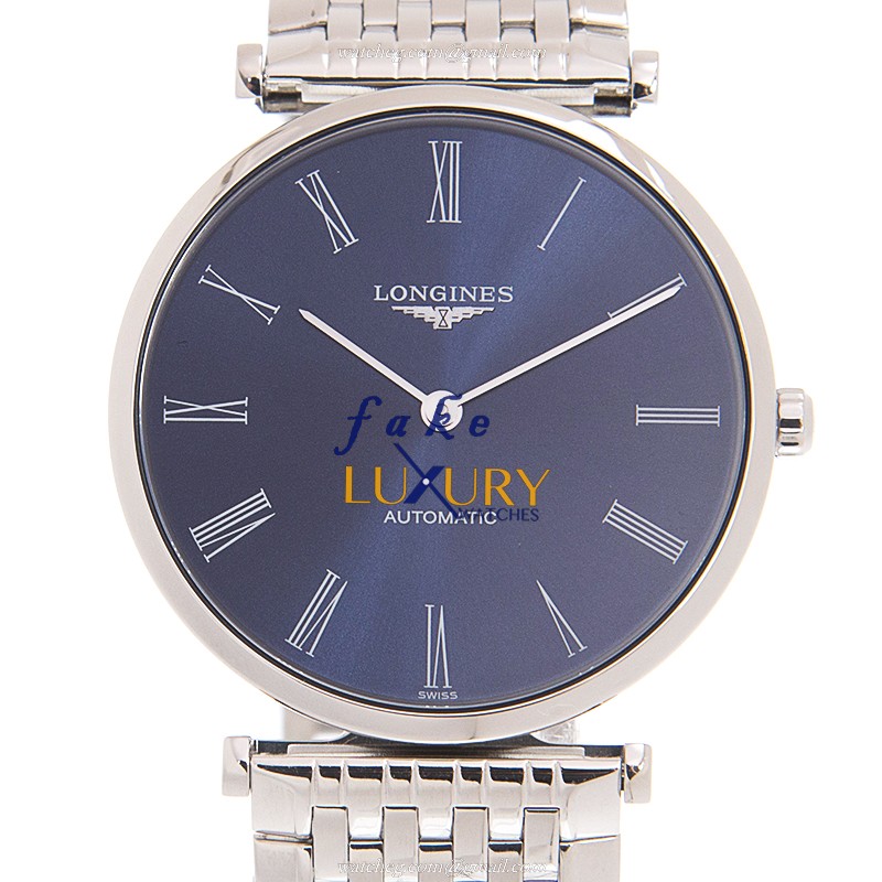 Longines L4.908.4.94.6 - Replica Watch - La Grande - Automatic - Blue Dial - Steel