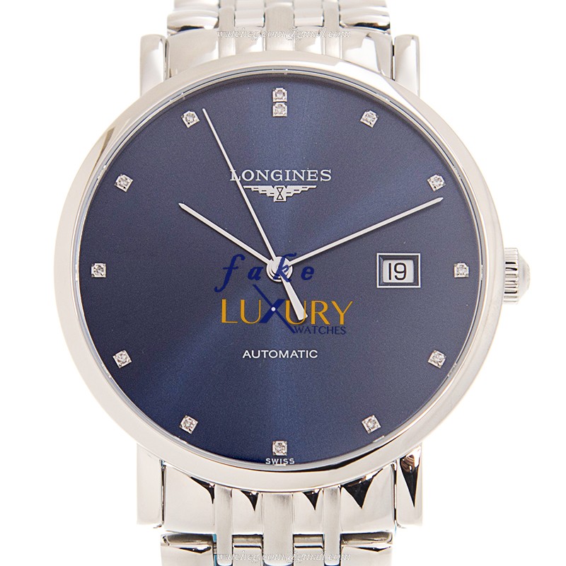 Longines L4.910.4.97.6 Replica Watch, Blue Dial, Automatic Movement, Steel Bracelet - Luxury Replica Watch