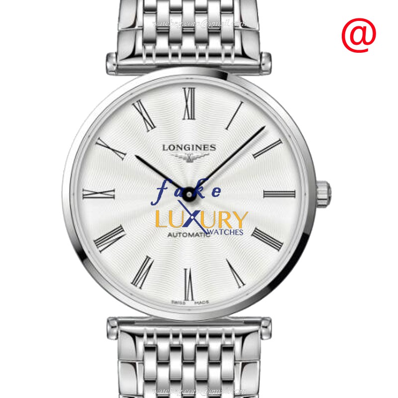 Longines L4.918.4.71.6 Replica Watch, Automatic, Silver Dial, Stainless Steel Case, L591 Movement